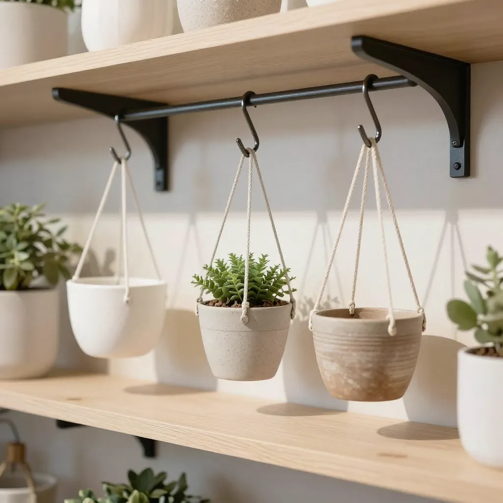 Sage mist hangers on white fence