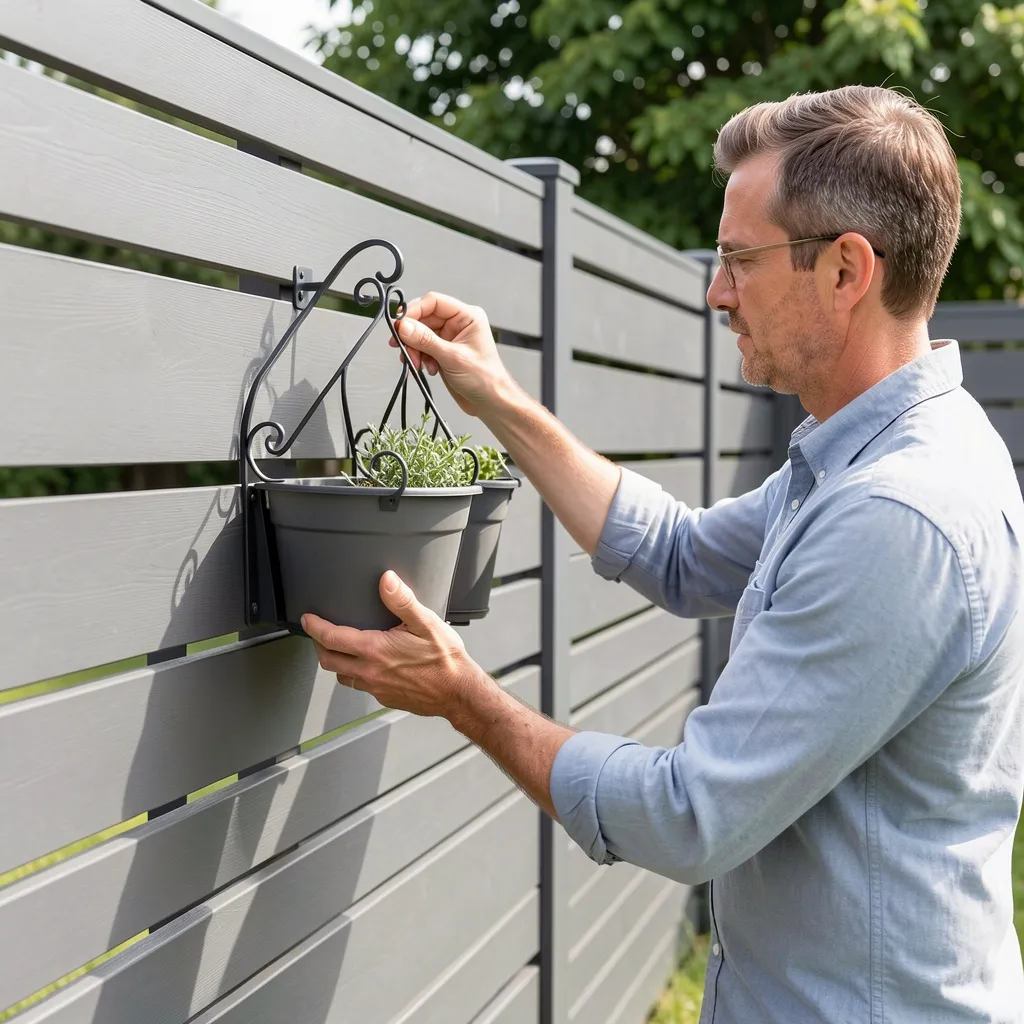 Stylish fence mounting